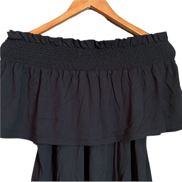 Rebecca Minkoff black off the shoulder tee. Size small - Picture 2 of 6
